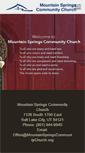 Mobile Screenshot of mountainspringscommunitychurch.org